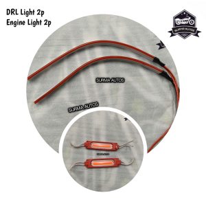 Regular 2 pcs DRL Light & 2 pcs Engine Light Set for Motorcycle