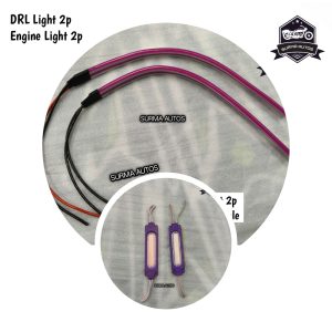 Regular 2 pcs DRL Light & 2 pcs Engine Light Set for Motorcycle