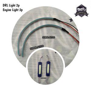 Regular 2 pcs DRL Light & 2 pcs Engine Light Set for Motorcycle