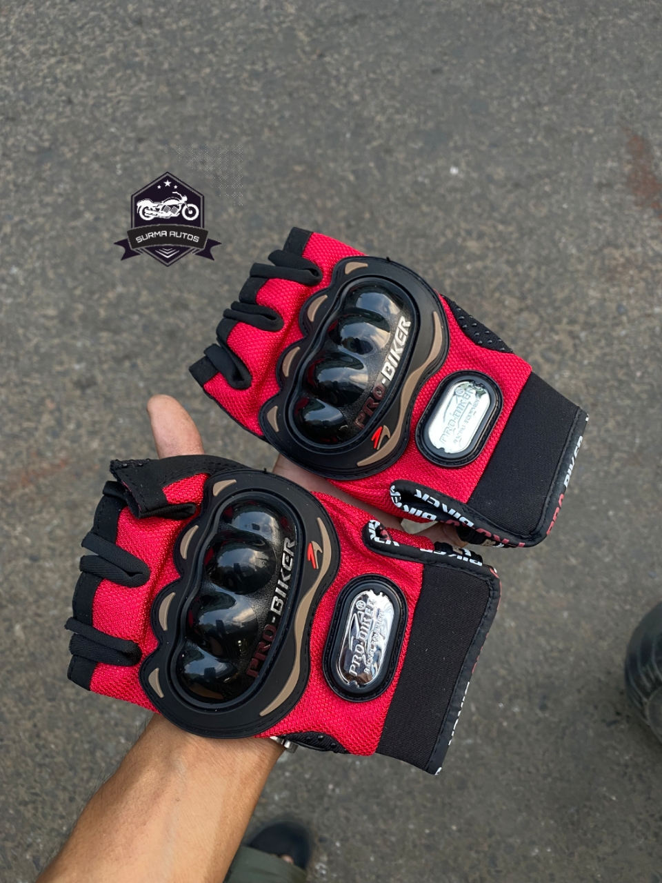 PRO-BIKER Half Finger Motorcycle Riding Gloves - Image 3