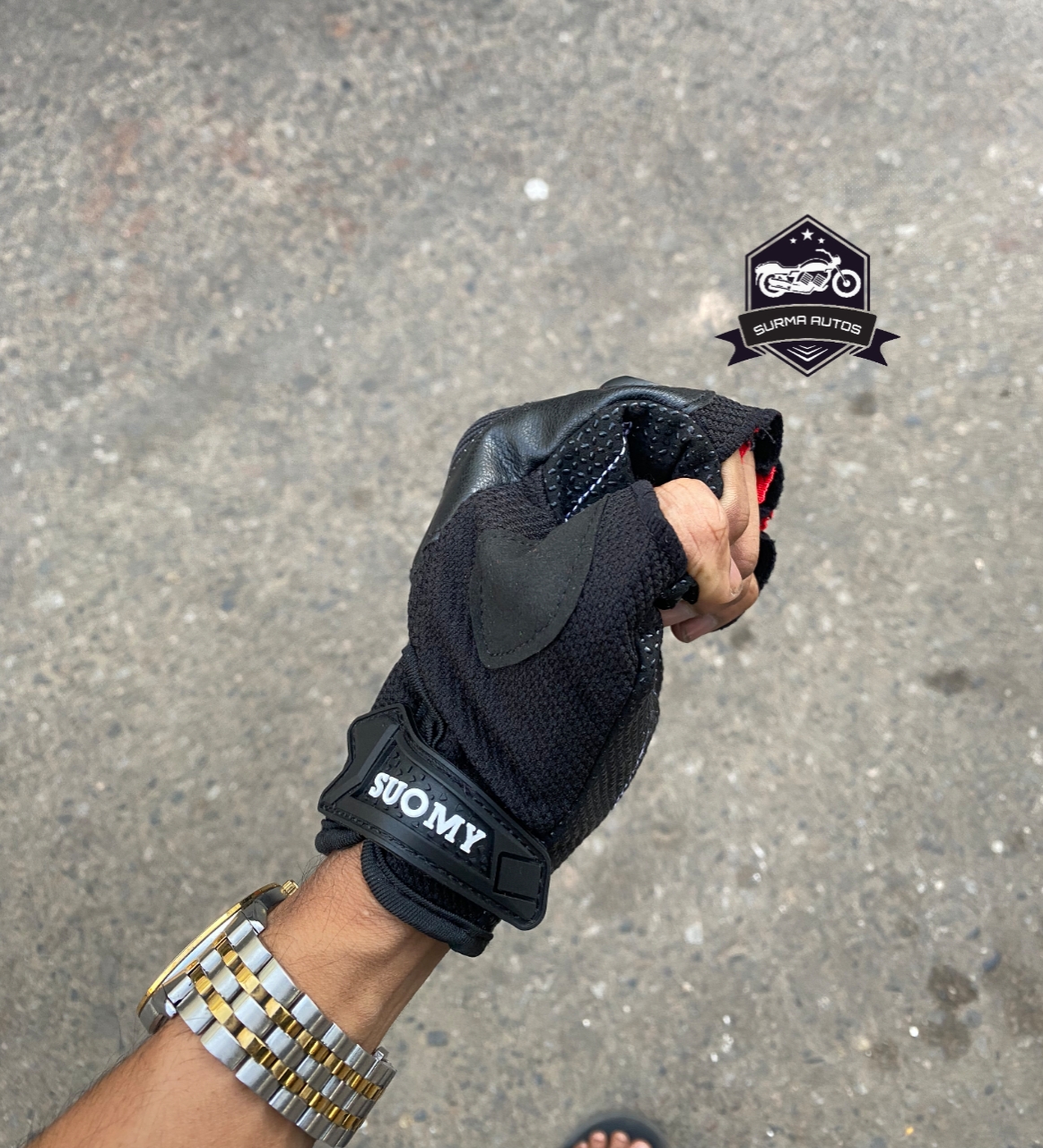 SUOMY Half Finger Motorcycle Riding Gloves - Image 5