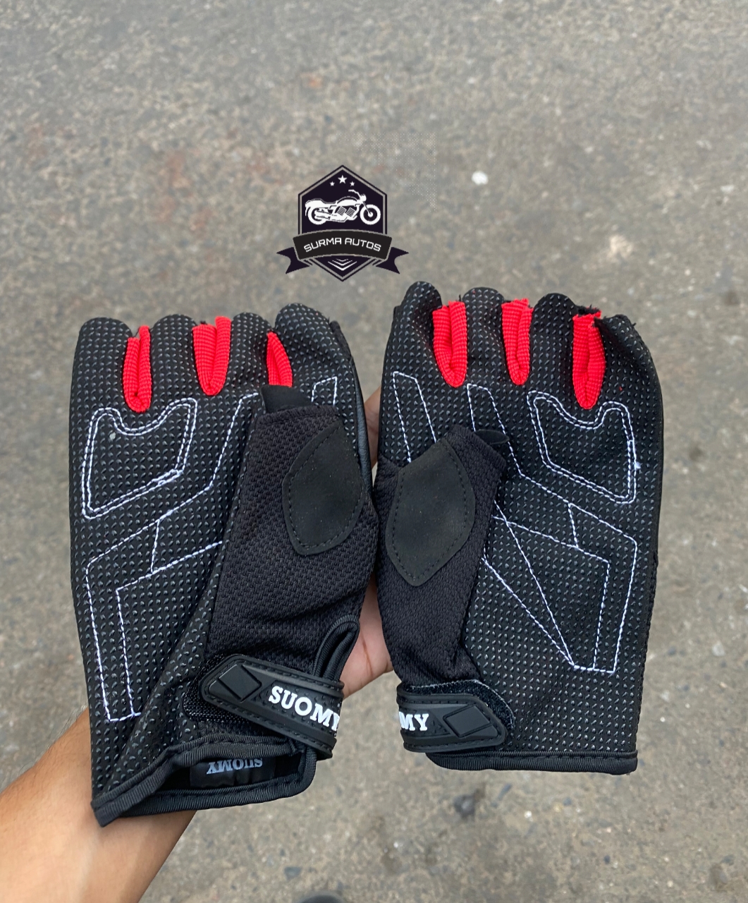SUOMY Half Finger Motorcycle Riding Gloves - Image 4