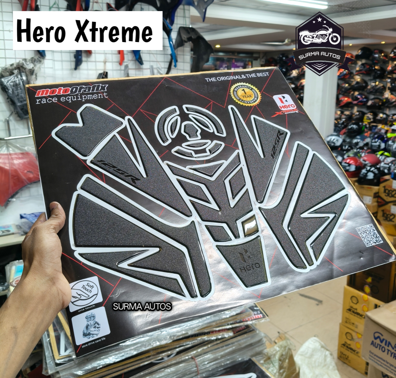 Hero Xtreme Full Tank Pad Sticker – Premium Tank Protection Decal - Image 4