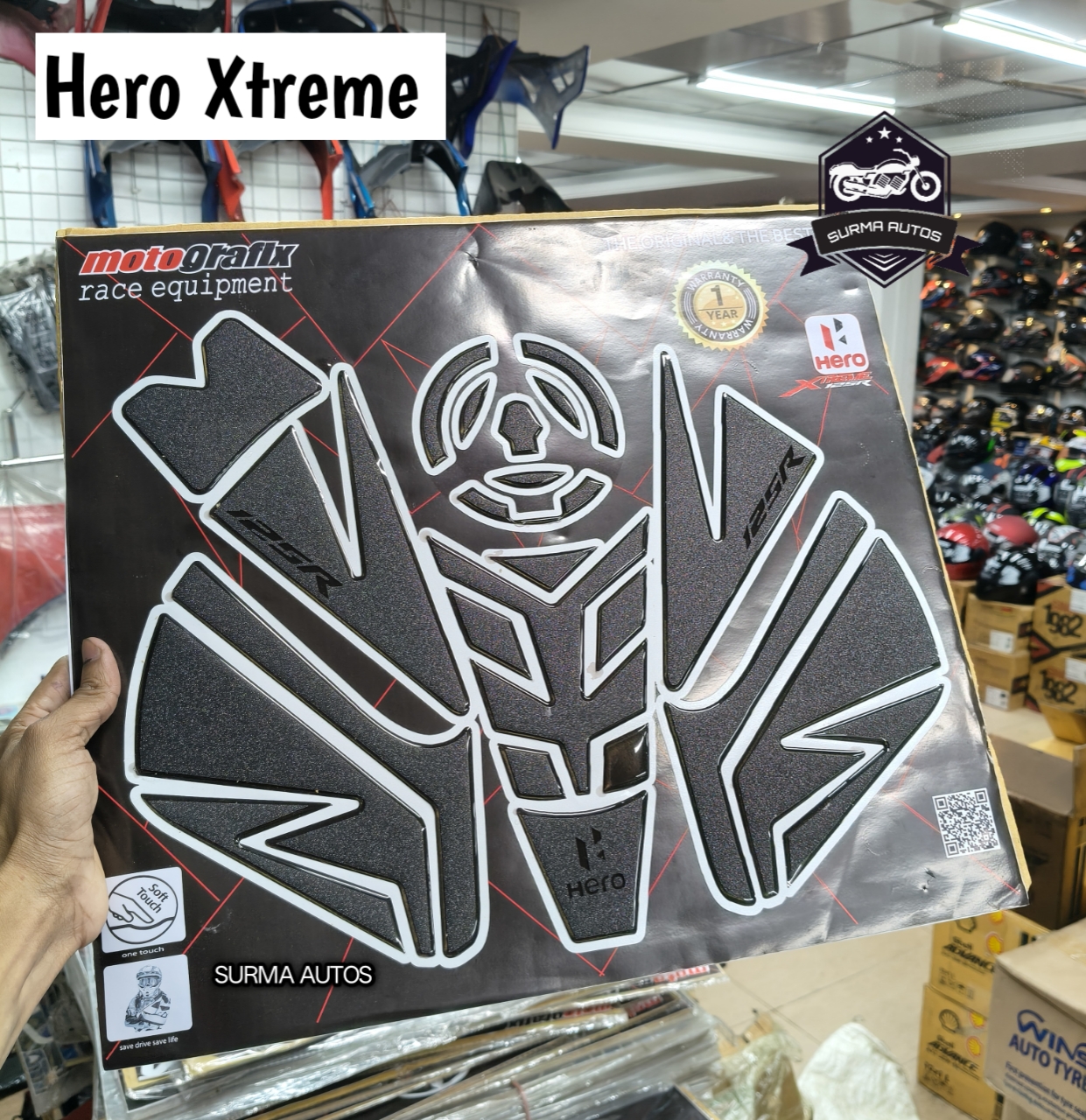 Hero Xtreme Full Tank Pad Sticker – Premium Tank Protection Decal - Image 2