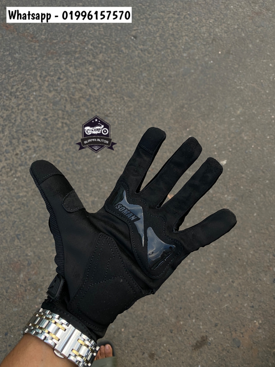 SOMAN brand carbon fiver full hand gloves for motorcycle riding - Image 2