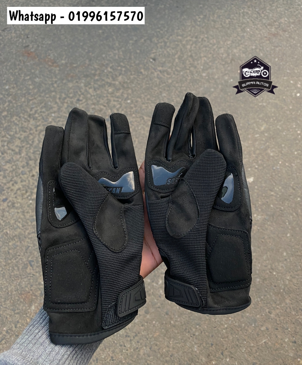 SOMAN brand carbon fiver full hand gloves for motorcycle riding - Image 4