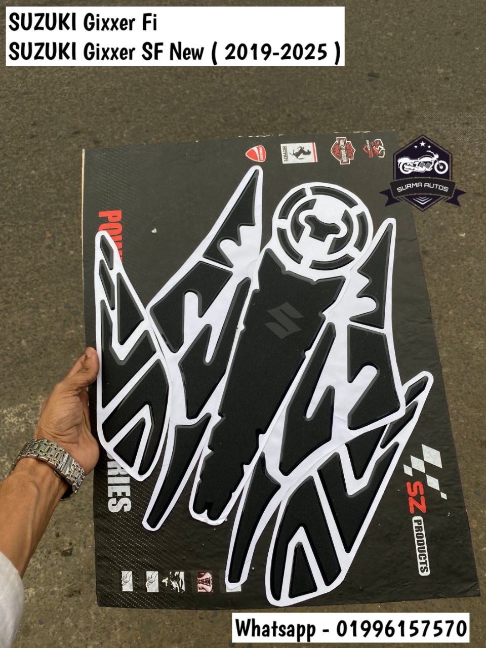 Gixxer FI Full Tank Pad Sticker – Premium Tank Protection Decal - Image 2