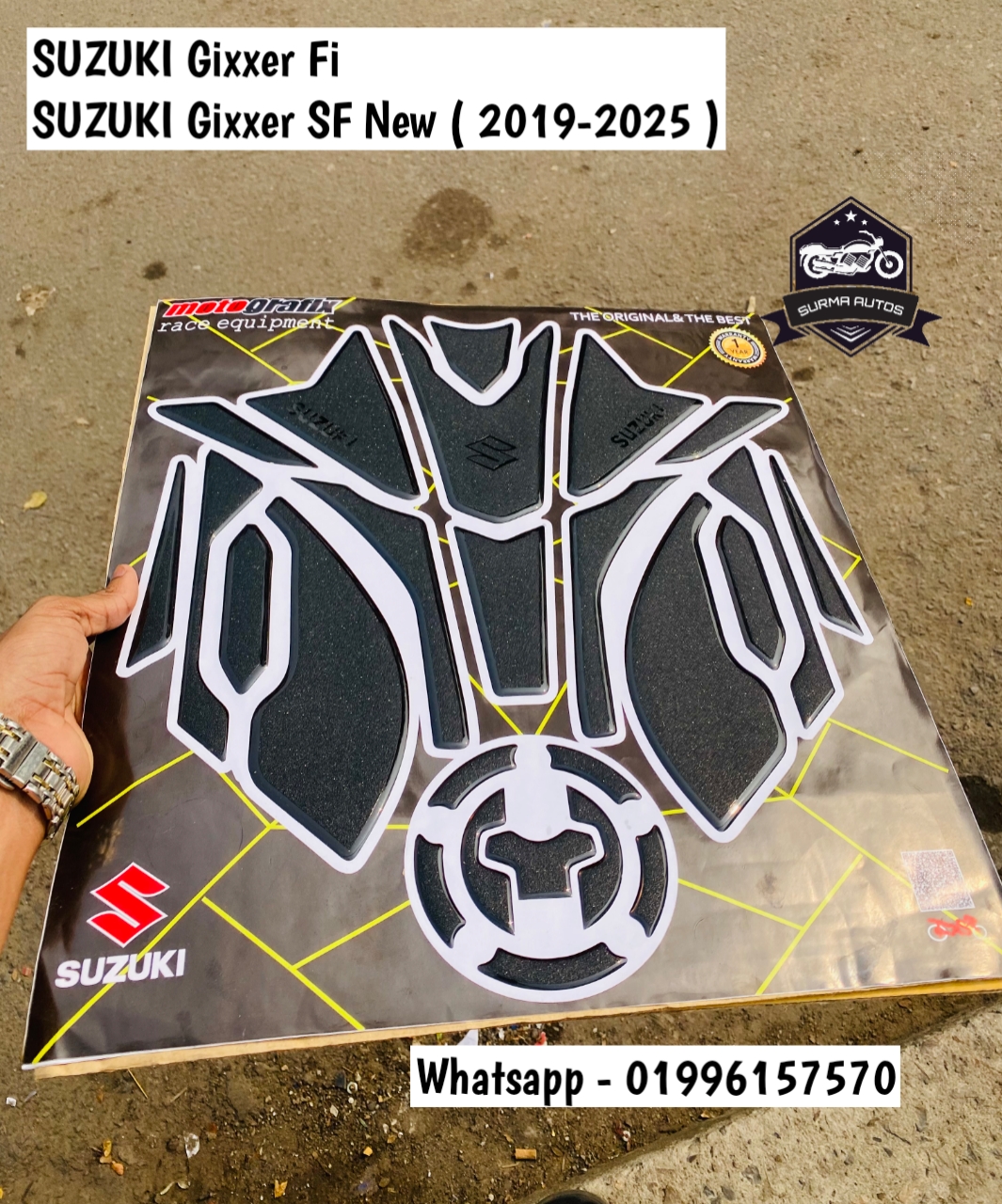 Gixxer FI Full Tank Pad Sticker – Premium Tank Protection Decal - Image 4
