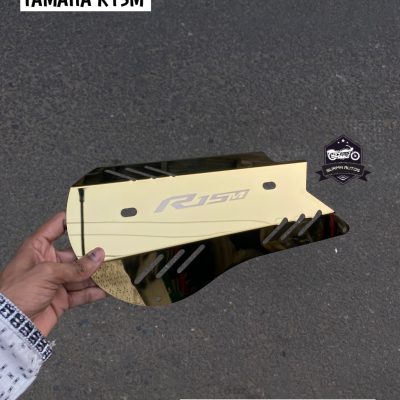 YAMAHA R15M Exhaust Cover / Silencer Cover – Premium Stainless Steel Heat Shield Protector