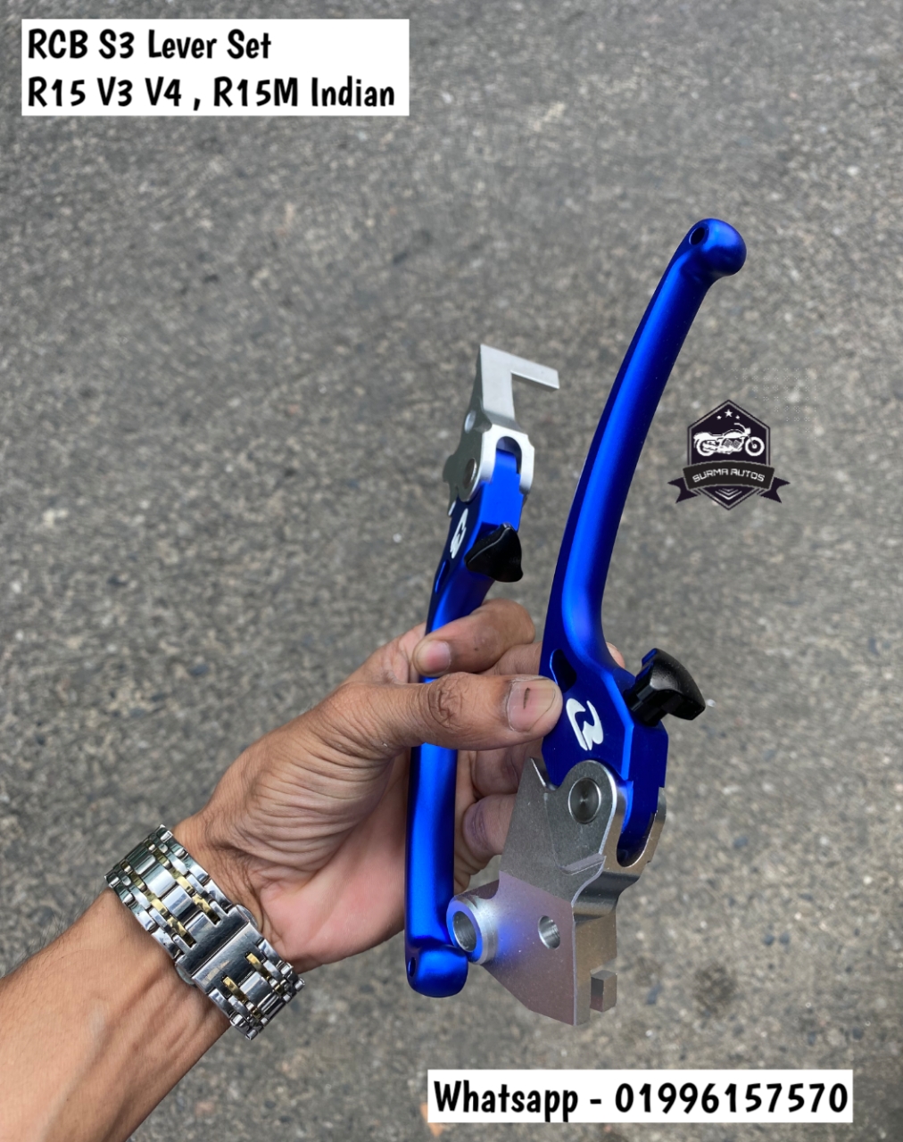 RCB S3 Adjustable Brake & Clutch Lever Set for Yamaha R15 (Indian Version) - Image 5