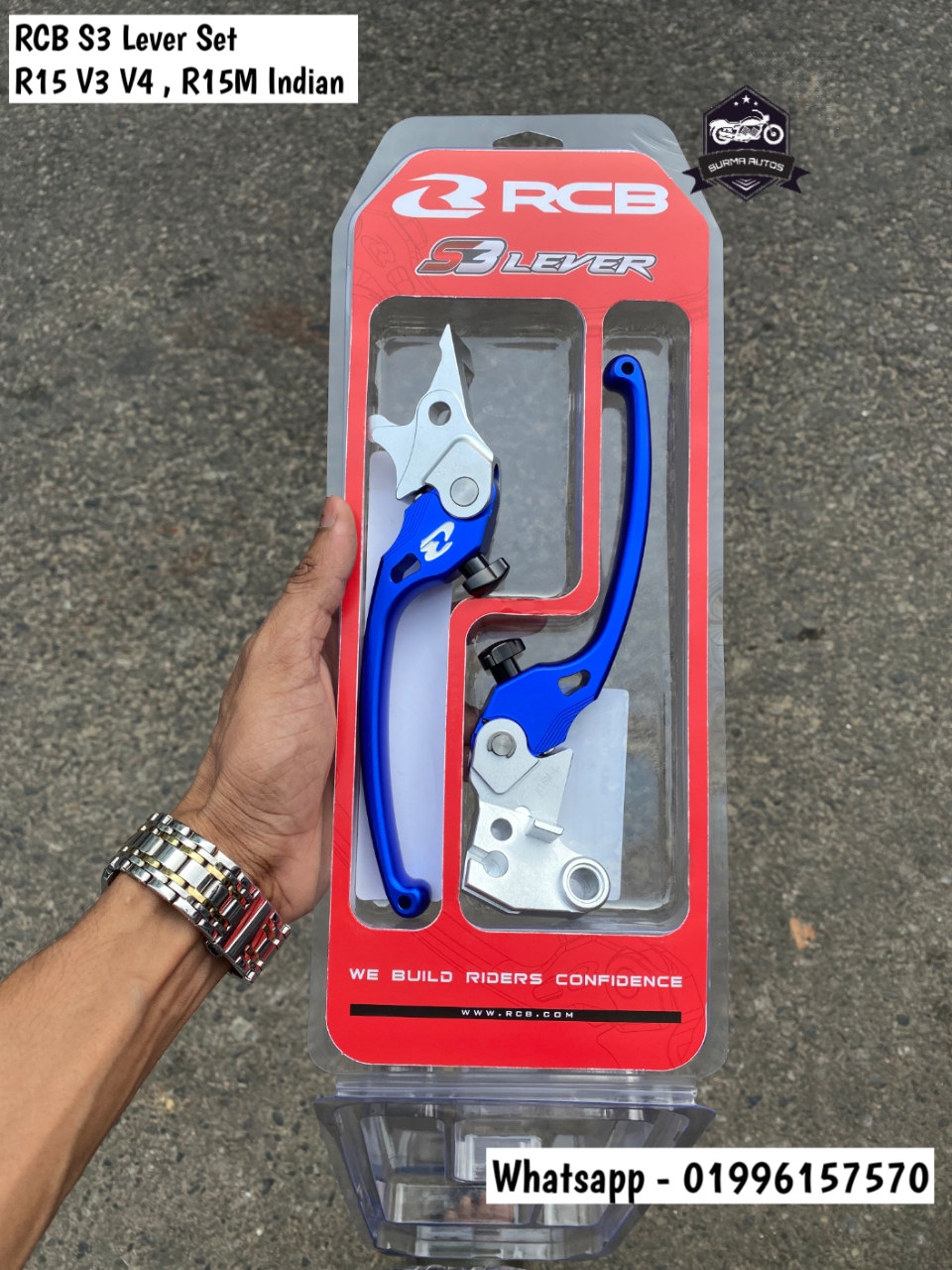 RCB S3 Adjustable Brake & Clutch Lever Set for Yamaha R15 (Indian Version)