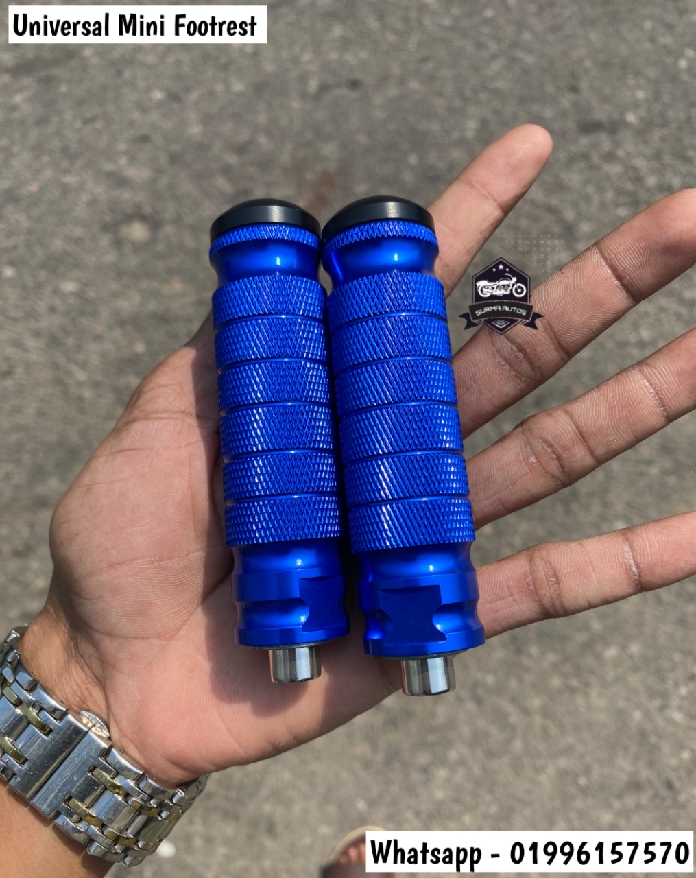 Universal CNC Aluminum Rear Mini Footrests – Motorcycle Rear Passenger Foot Pegs | Rearset Foot Rest Pedals - Image 15
