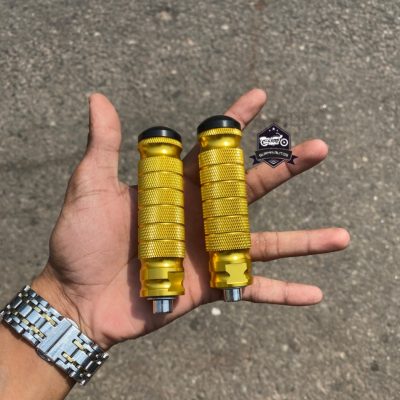 Universal CNC Aluminum Rear Mini Footrests – Motorcycle Rear Passenger Foot Pegs | Rearset Foot Rest Pedals